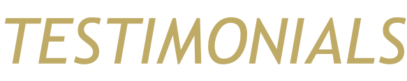 TESTIMONIALS